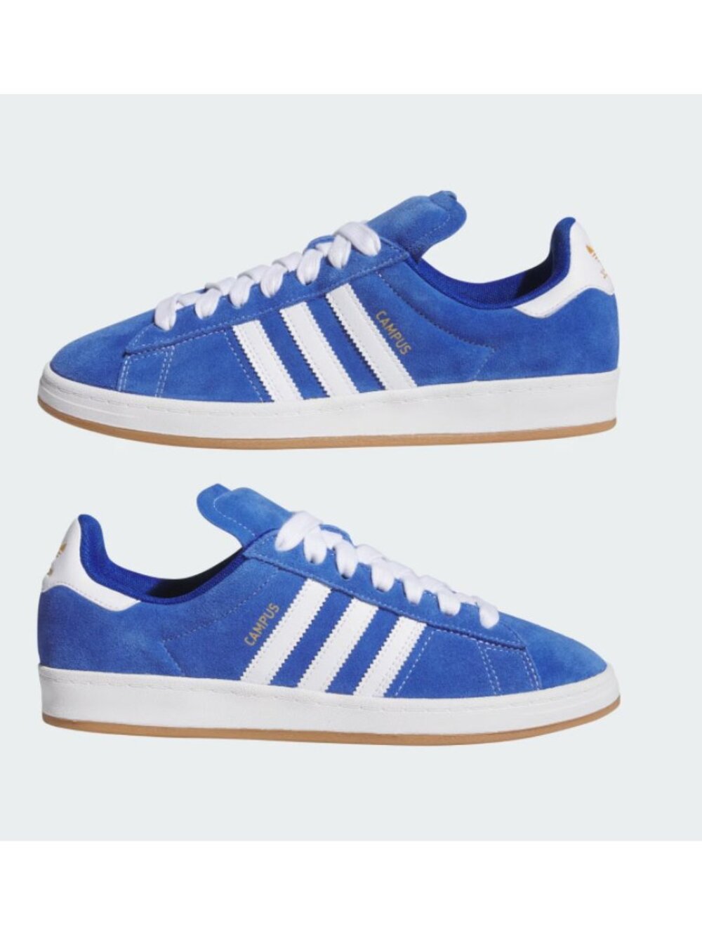 adidas Campus Suede Sneakers in Blue and White